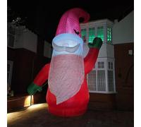 Samuel ALEXANDER Giant: 20ft (6m) Outdoor Inflatable Light up Christmas Gonk with Raised Arm & LEDs