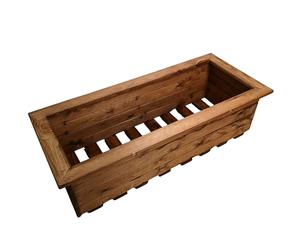 Samuel ALEXANDER Hand Made 108cm x 41cm Rustic Wooden Large Garden Trough/Flower Bed Planter