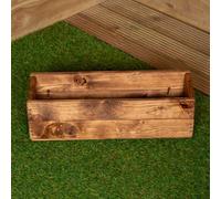 Samuel Alexander Hand Made 51Cm X 18Cm X 14Cm Rustic Wooden Garden Flower Planter
