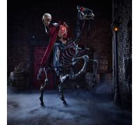 Samuel Alexander Home Accents Holiday 8.5Ft Giant-Sized Knight Dullahan Animatronic Decoration With Leds