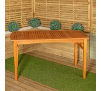 Kapalua 4 Seater Rectangular Outdoor Wooden Slatted Top Dining Table Samuel Alexander Brown One Size