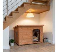 Samuel Alexander Large Wooden Indoor Dog House & Pet Den With Window
