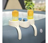 Lay-Z-Spa Hot Tub Drinks and Food Holder Inflatable Spa Accessory Samuel Alexander Cream One Size