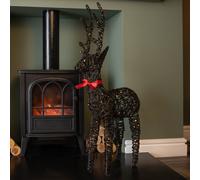 Samuel Alexander Light up Brown Christmas Reindeer with 100 Warm White LEDs Samuel Alexander Brown