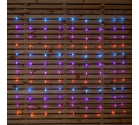 Samuel Alexander Light up Christmas Star Curtain Lights with 108 Rainbow LEDs Samuel Alexander Multicolor