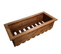 Samuel Alexander Hand Made 108cm x 41cm Rustic Wooden Large Garden Trough / Flower Bed Planter