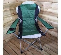 Samuel Alexander Luxury Padded High Back Folding Outdoor / Camping / Fishing Chair in Green
