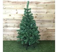 Samuel ALEXANDER Luxury Plain Green Artificial Christmas Tree (4ft (120cm))