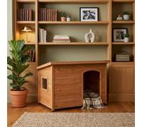 Samuel Alexander Medium Wooden Indoor Dog House & Pet Den With Window