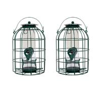 Samuel Alexander Pack Of 2 Wild Bird Seed Feeder Cage With Squirrel Proof Guard