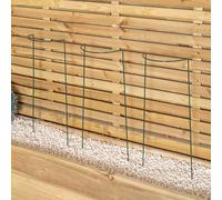 Samuel Alexander Pack of 3 Herbaceous Garden Plant Support Arc 20cm x 60cm - Small in Green | Size: 20 cm x 60 cm Samuel Alexander Green 20 cm x 60 cm