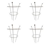 Samuel Alexander Pack Of 4 Tom Chambers Herbaceous Bare Rusted Steel Garden Plant Support Medium 54Cm X 40Cm