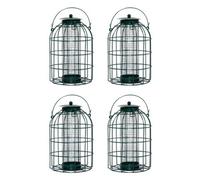 Nature's Market 4pk Wild Bird Hanging Nut Feeder with Squirrel Guard, Green