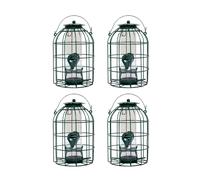 Pack of 4 Wild Bird Seed Feeder Cage with Squirrel Guard