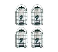 Pack of 4 Wild Bird Seed Feeder Cage with Squirrel Guard
