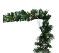Pack of 4 x 2.7m (9ft) x 20cm Canadian Pine Christmas Garland Plain Green Samuel Alexander Green One Size
