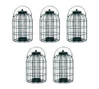 Samuel Alexander Pack of 5 Wild Bird Hanging Nut Feeder with Squirrel Guard