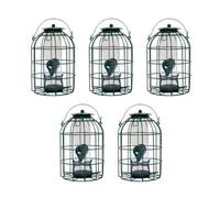 Samuel Alexander Pack Of 5 Wild Bird Seed Feeder Cage With Squirrel Proof Guard