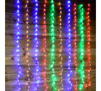 Samuel Alexander Premier 240 Led 1.5M X 2M Tall Cascading Waterfall Curtain Light Multicoloured