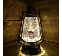 Samuel ALEXANDER Premier 24cm Christmas Robin Water Spinner Lantern - Post Box