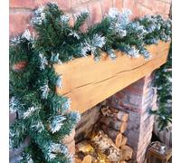 Samuel Alexander Premier 270Cm (9Ft) X 25Cm Snow Tipped Green Christmas Garland Decoration