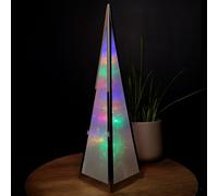 Samuel Alexander Premier Christmas 45Cm Holographic Pyramid With Multi Colour Led Lights