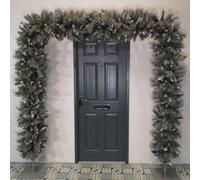 Samuel Alexander Premier Indoor 7.5Ft Silver Christmas Wrapped Pvc Branches Tree Arch With 1070 Tips