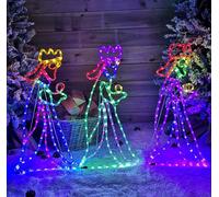 Samuel Alexander Premier Indoor Outdoor 70cm Three Wise Men Rope Light 360 Multi-coloured LEDs Samuel Alexander Multicolor