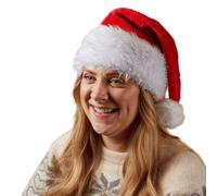 Samuel Alexander Red & White Soft Traditional Christmas Santa Hat Samuel Alexander Red