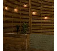 Set of 10 Indoor Outdoor Connectable Festoon Lights with Warm White LEDs