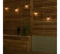 Samuel Alexander Set of 10 Indoor Outdoor Connectable Festoon Lights with Warm White LEDs Samuel Alexander White