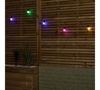 Samuel Alexander Set Of 10 Indoor Outdoor Connectable Party Festoon Lights With Multi Coloured Leds