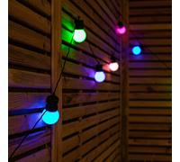 Samuel Alexander Set of 10 Indoor Outdoor Connectable Party Festoon Lights with Multi-Coloured LEDs