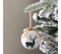 Samuel Alexander Set Of 14 Traditional Vintage Christmas Stags Tree Baubles