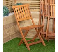 Samuel Alexander Set Of 4 Bowness Outdoor Garden Patio Wooden Folding Chairs