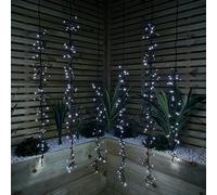 Samuel Alexander Set of 6 Drop Tree Multi-Action Christmas ClusterBrights with 384 White LEDs