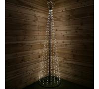 Samuel Alexander Snowtime Christmas 2.5m Maypole Tree 884 Flashing Wire Lights