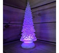 Samuel ALEXANDER Snowtime Christmas 32cm Water Spinner Tree Colour Change LED