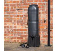 Samuel Alexander Strata 100 Litre Slimline Garden Water Butt with Filter Kit & Stand in Black Samuel Alexander Black