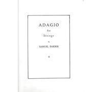 Samuel Barber Adagio For Strings (Score) Strng Orc