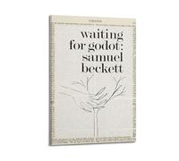 Samuel Beckett Waiting For Godot Art Posters Are Suitable for Decorating Living Room, Bedroom, Study, Restaurant, Corridor, Children's Room, EtcFrame-style 08x12inch(20x30cm)