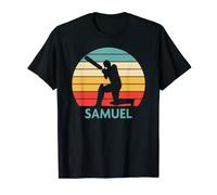 Samuel Cricket Gift - Name Personalised Boys Mens T-Shirt