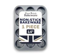 Samuel Groves 12 Non Stick Yorkshire Pudding Fairy Muffin Cake Tray Made in England | 10 Year Guarantee | PFOA & BPA Free Cookware