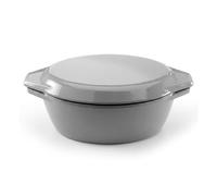 Samuel Groves 3L Enamelled Cast Iron Oval Casserole Dish with Lid (27.5cm) - Dutch Oven for Small Roasts, Stews & Sourdough Bread - Induction Compatible, 5.2KG, Oven Safe 240°C