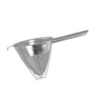 Samuel Groves 8" Bouillon Sieve Strainer, Chinois, Professional Fine Mesh Sieve for Kitchen, Stainless Steel Conical Strainer for Soup, Stock, Broth, Culinary Use, Extra Fine Mesh, Heavy Duty Quality