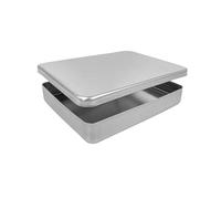 Samuel Groves Aluminium Baking Pan with Lid 267x206x57mm | Made in England | Bakeware, Baking Tray & Lid, Professional Bakeware, Commercial-Grade Tray with Cover for Bread, Pastries, Roasting,