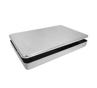 Samuel Groves Aluminium Baking Pan with Lid 409x267x32mm | Made in England | Bakeware, Baking Tray & Lid, Professional Bakeware, Commercial-Grade Tray with Cover for Bread, Pastries, Roasting