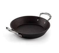 Samuel Groves Britannia Recycled Cast Iron Frying Pan Skillet Cookware Range Made in England (24cm Double Handle Skillet)