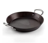 Samuel Groves Britannia Recycled Cast Iron Frying Pan Skillet Cookware Range Made in England (28cm Double Handle Skillet)
