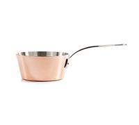 Samuel Groves C4P0144RH 16cm Copper Induction Tapered Milkpan, Stainless Steel